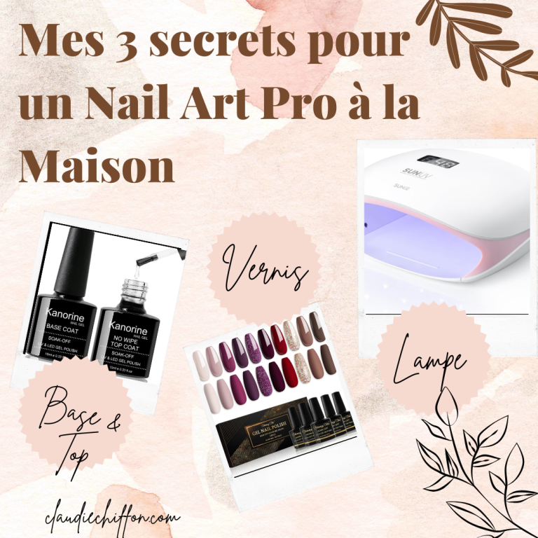 Mes 3 essentiels pour une manucure maison